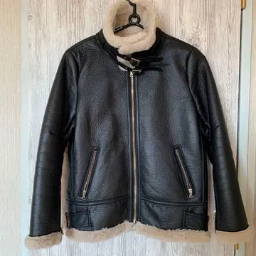 [ ZARA ] 페이크 레더 라이더 자켓 페이크 무스탕