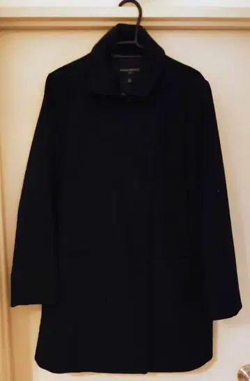 BANANA REPUBLIC 블랙 더블 브레스트 울 코트