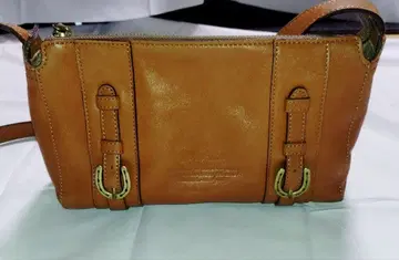 브라운 가죽 숄더백