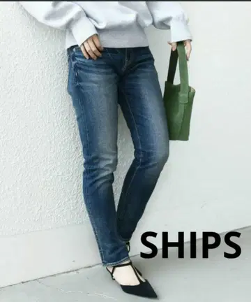 새상품급 SHIPS 슬림 테이퍼트 청바지 XS