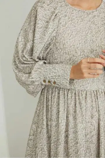 stylemixer 패턴 개더 슬리브 원피스