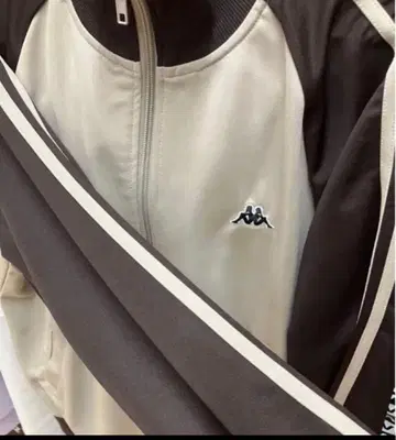 Kappa 집업 자켓 M 베이지/브라운