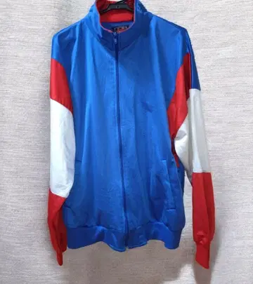 구제 의류 저리 트랙 자켓 미국 빈티지 의류 트리콜로르