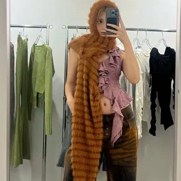 VIAVANDA 2way HOODED MUFFLER KNIT