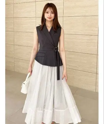 SNIDEL 스위칭 원피스 그레이 S