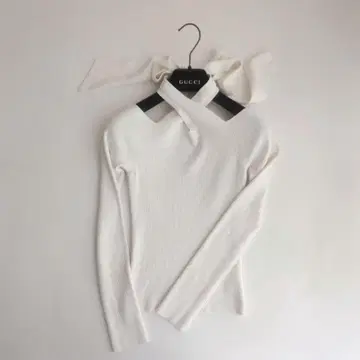 SNIDEL 프론트 크로스 니트 풀오버