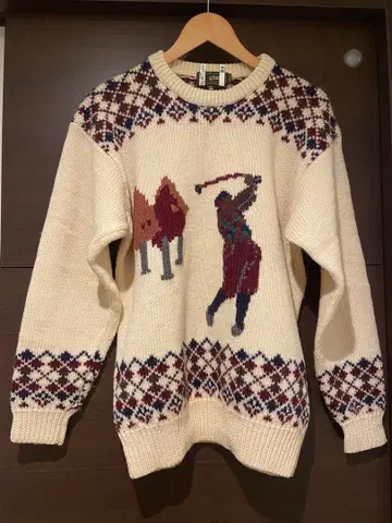 gim 아트 니트 스웨터 L 사이즈