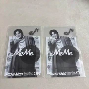 SnowMan Snow Man ON 클리어 스티커 메구로 렌