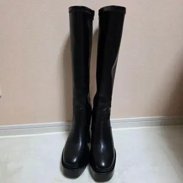 EVOL 통굽 스트레치 롱 부츠 새상품급