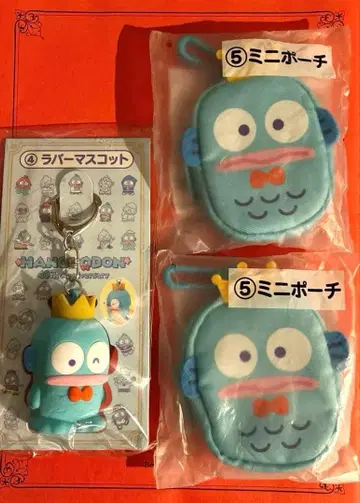 한교동 당첨 복권 러버 마스코트 미니 파우치 3종 세트 Sanrio