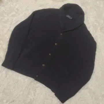 네이비 리브 가디건