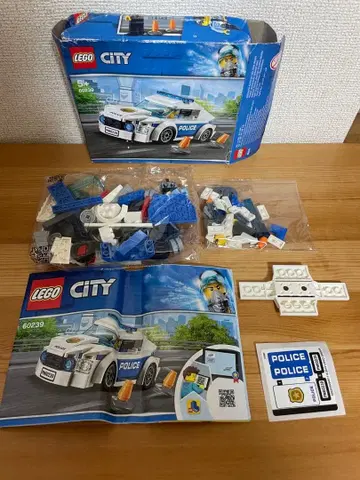 LEGO CITY 60239 경찰차 경찰 자동차 미니 피규어 설명서 포함