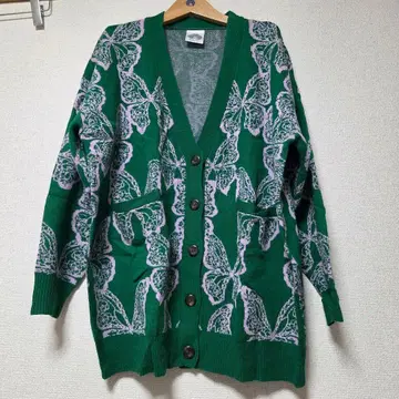 스칼라 나비 패턴 가디건