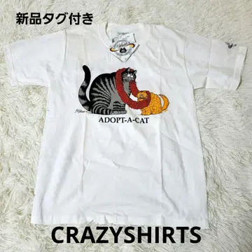 [ 택 포함 새상품 ] CRAZY SHIRTS 크레이지셔츠 캣 T셔츠
