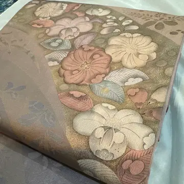 츠지 가하나 후쿠로 오비 베이지 핑크