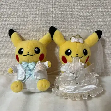 포켓몬 센터 피카츄 웨딩 봉제 인형 마스코트 키링