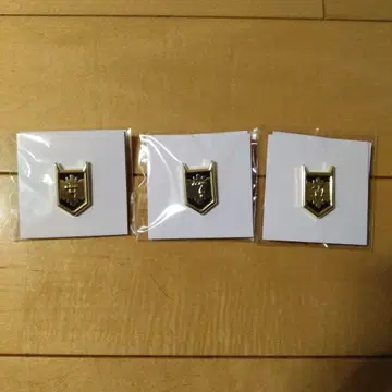 쉴드형 배지 3개 세트