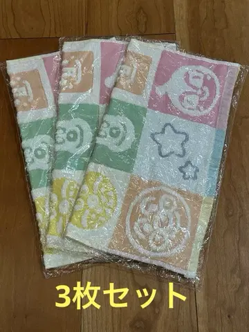 [미사용 미개봉] 달려라! 호빵맨 무연사 거즈 핸드 타월 3장 세트