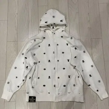 SEVEN2 화이트 후드티