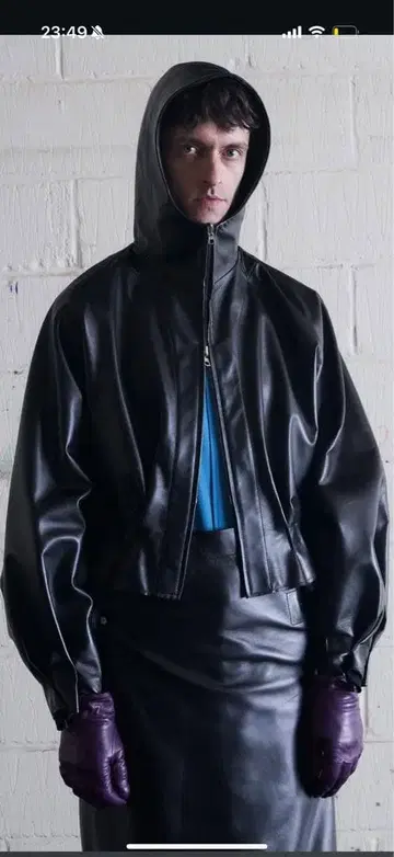 omar afridi 가죽 자켓