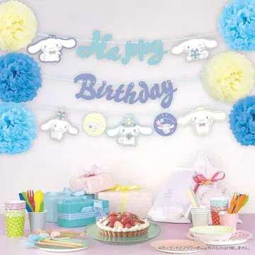 시나모롤 벌스데이 데코레이션 세트 미개봉 새상품 산리오