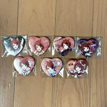 리이누군 하트 캔뱃지 7개 세트
