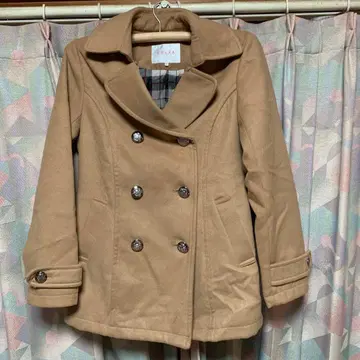 허니즈 카멜 피 코트 L