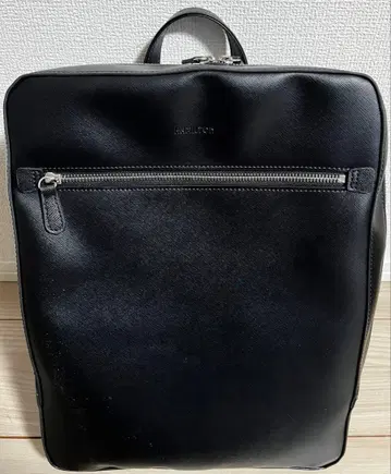 [ 새상품급 ] HAMILTON 비즈니스 백팩 가죽 블랙