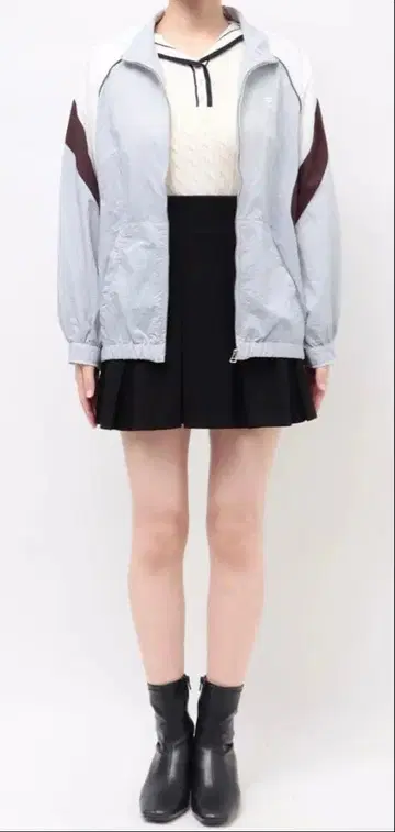 Dazzlin [ FILA ] 바이컬러 스위칭 미들 블루종