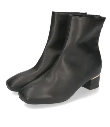 소프트 가죽 메탈릭 라인 부츠/31409