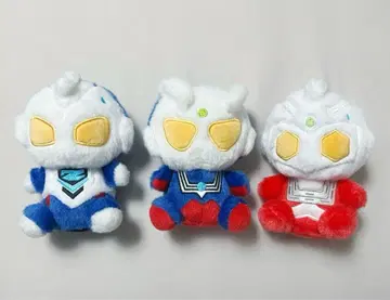 M78 울트라맨 폭신폭신 앉은 봉제 인형 제로 세븐 제트 3개 세트