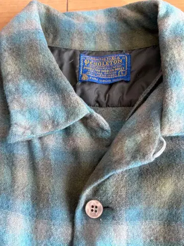 Pendleton 블루 계열 체크 플란넬 셔츠 L 사이즈