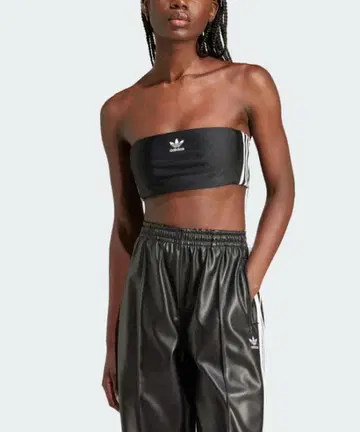 adidas 블랙 스트라이프 베어탑