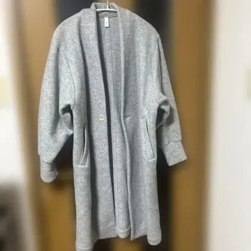 prit 그레이 오버 사이즈 롱 코트