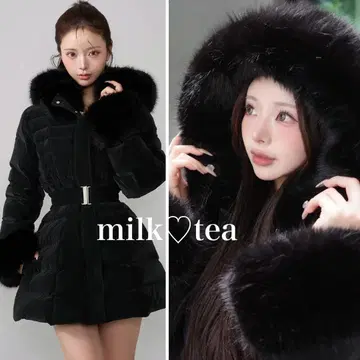 택 포함 새상품 다리치 레이디 미디 다운 코트 블랙 M 2025년판