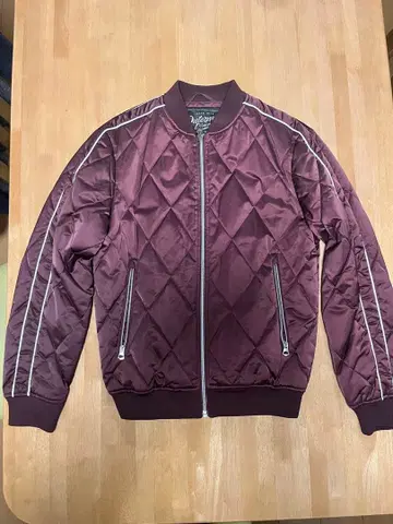 ZARA MAN 퀼팅 블루종 봄버 자켓 퍼플