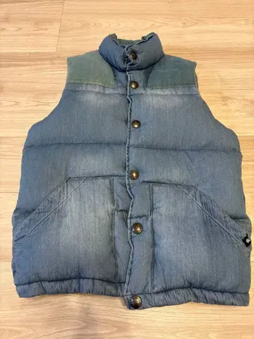 BAYFLOW 데님풍 다운 베스트