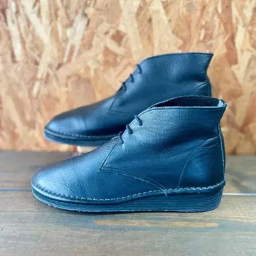 ramble comfort 가죽 레이스업 부츠 블랙 23.5cm