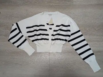 LE PHIL 스트라이프 크롭 가디건