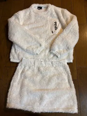 핑 화이트 골프웨어 셋업