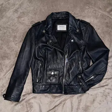 버쉬카 램 가죽 더블 라이더 가죽 자켓 지퍼 블랙 M