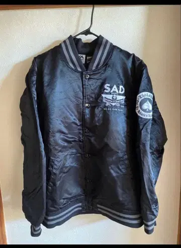 THRASHER 바시티 자켓 블랙 L