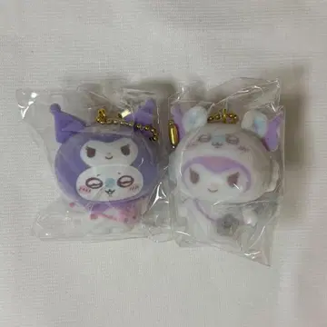 산리오 치이카와 시크릿 플로키 마스코트 참 모몽가 x 쿠로미