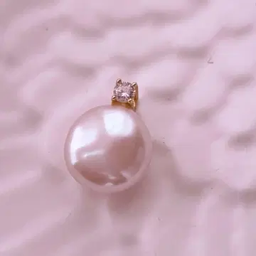 진주와 다이아몬드풍 스톤의 목걸이 담수 천연 펄 펜던트 탑