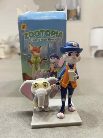 주토피아 주디 홉스 닉 와일드 피규어