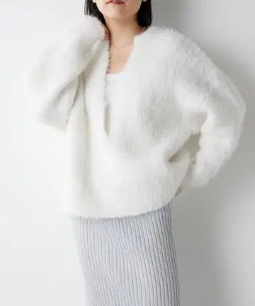 Whim Gazette 니트 V 풀오버 윔 가젯