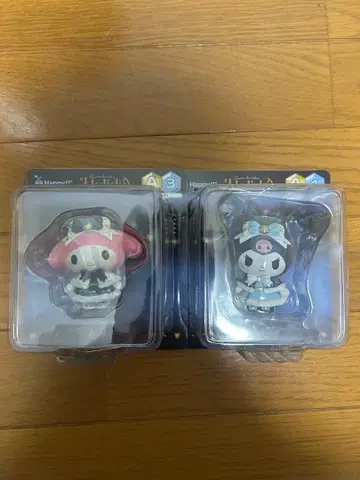 해피 복권 산리오 마이멜로디 쿠로미 2체 세트 A상