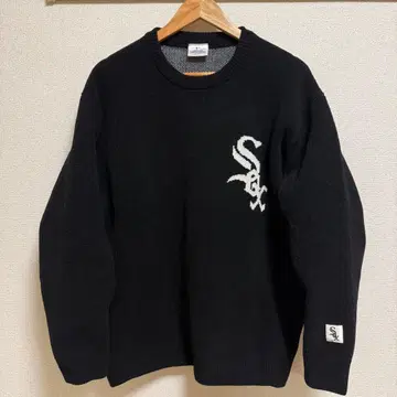BAYFLOW MLB 시카고 Sox 니트 스웨터 블랙 사이즈 3 M