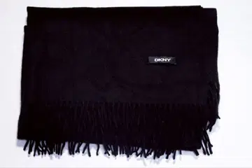 새상품 DKNY 블랙 프린지 머플러