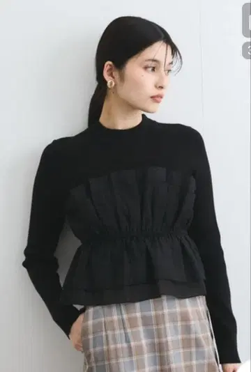 VIS 뷔스티에 도킹 니트